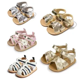 Sandały Kidsun Nowe letnie dziewczynki Sandały Miękkie podeszwy Sandał Toddler Flat Buty 0-18 Miesiąc Noworodek Z0331