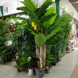 装飾的な花180cm屋内偽のパラダイス装飾植物プラスチック旅行者人工バナナの木の装飾