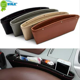 Nya bilstolar Gap Bag Case Storage Bag Car Organizer Artificial Leather Pocket Slot Storage Pocket Cup Holder Biltillbehör