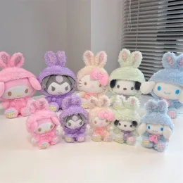 Wholesale Easter change rabbit cartoon plush toys figure-hanging children's playmates send girl gift ornaments