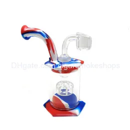 Smoking Pipes Removable Sile Water Bong With Quartz Banger Glass Bongs Dab Rigs Accessories Shisha Drop Delivery Home Garden Househo Dh1Ri