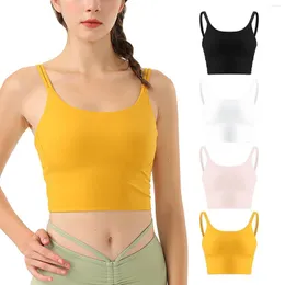 Women's Shapers Sports Bras For Women Quick Dry Padded Wirefree Workout Crop Tank Tops Yoga Fitness Running Gym Target