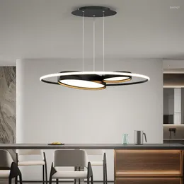 Pendelleuchten Moderne LED-Lampe für Restaurant Schlafzimmer Wohnzimmer Büro Hängeleuchten mit Fernbedienung Dimmen