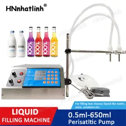 2 Kafa Doldurma Makineleri Yarı Otomatik Peristaltik Pompa Sıvı Doldurma Makinesi Parfüm Suyu Esansiyel Yağ Şişesi Su Dolgusu Küçük Üretim 0.5ml-650ml