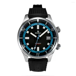 腕時計Rdunae Men Diver Watch Automatic Militical Mechanical Wristwatch 200m防水輝くサファイアNH35インナークロノグラフベゼル