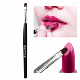 Pennelli per trucco 1 pz Mini labbra singole Pennello per trucco Rossetto multifunzionale Liquido Lipgloss Strumento cosmetico Nero Maquiagem