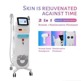 2 In1 808nm Diode Laser Hårborttagningsmaskin med picosekund laser 755 808 1064nm Diode Depilation Beauty Salon