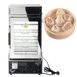 Commercial stainless steel Electric Bun Steamer Bread Food Warmer Cabinet Stuffed Bun Steam Machine