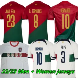 2022 Portugal Soccer Jerseys 22 23 Joao Felix Ruben Dias Football Shirt Bernardo B. Fernandes Andre Silva Camisa de Futebol Joao Cancelo Men Women Jersey