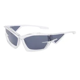 Óculos de sol góses de sol fria lentes irregulares óculos de sol da moda moda feminina Óculos de marca UV400 Lens de ciclismo ao ar livre Os óculos de moda