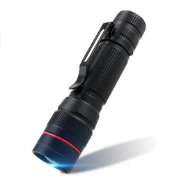 Led mini Pen Flashlight Torch Tactical Pocket Torch Lamp Super bright Rechargeable Flashlights Portable outdoor Hiking Camping zoomable Lamp Lighting