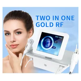 2 in 1 Fractional RF Microneedle Machine with Cold Hammer for Skin Tightening Wrinkle Removal rf microneedling