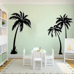 Wall Stickers 3 sets of 150cm wide palm tree summer beach wallpaper living room living room palm tree summer plant wall decal bedroom vinyl 230331