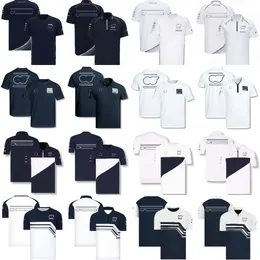 القمصان الخاصة بالرجال F1 T-Shirtport New Formula 1 T-Shirt Driver Lapel Polo Polo Terts Summer Racing Fans Quick Dry Jersey Casual Plus QMPG