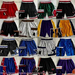 Real Ed Classic Basketball Shorts med fickor Retro Baskeballficka Kort andas gymtränsträningstrandbyxor Sweatpants Pant Man Size