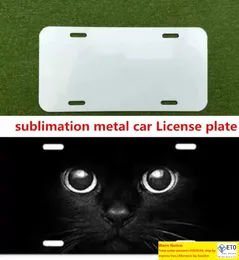 DHL Big Promotion Sublimation Blank Metal Car Apication Plate Materials Hot Heart Transfer Printing Diy Custom Consumurer