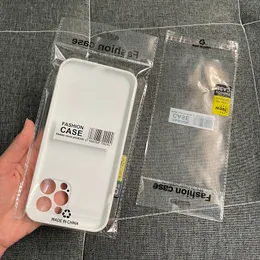 Mobiltelefonfodral Packagepåsar 10.5*24 cm Clear Hang Hole Self Adhesive Seal Plast Retail Packaging Väska för iPhone 4.7 till 6,7 tum Case Cover Dammtät paketväskor
