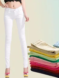 Women's Jeans 2023 Candy Color Pencil Pants Top Quality Women Slim Trousers Solid Girls Sweet Femme Pantalon