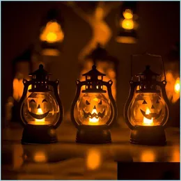 Other Festive Party Supplies Halloween Pumpkin Wind Lamp Light Up Lantern Home Bar School Decorations Drop Delivery Garden Dh7Ef