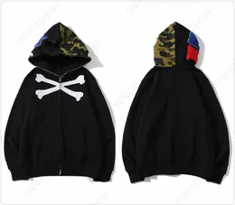 Bapes hoodie designer mens hoodies womens hoodys digital pixel camouflage color matching luminous sweatshirts cotton sweaters Camouflage Luminous Multicolour