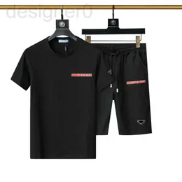 Herrspårar populära sommaren Men Tracksuit Designer Sweat Suit Two Piece Set Sports Sweatpants med långärmad man kort tröja som kör tröja mode ce6