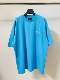 T-shirts Plus pour hommes Polos col rond brodé et imprimé style polaire vêtements d'été avec street pur coton aTFY59