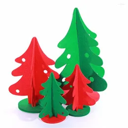 Juldekorationer filt Tree Gifts Home Restaurant Table Decoration Ornament Supplies