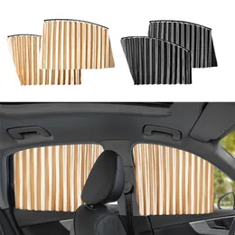 2pcs Manyetik Araba Güneşlik Pencere Perdesi Otomatik Pencere Güneş Gizeği Gizlilik Güneş UV Koruma Pencere Kalkan Araç İç Aksesuarlar