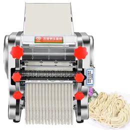 Elektrisk nudelpressmaskin FKM deg Roller rostfritt stål Desktop Pasta Dumpling Maker Commercial Kneading Noodle Machine