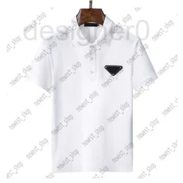 Men's Polos popular 22SS Europe mens Polo shirts High Street letter print Lapel polos shirt Women Mens Designers luxury geometry printing tShirts Z3PZ