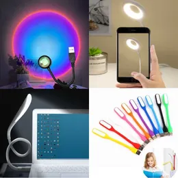 Nattljus USB LED Sunset Lamp Night Light Projector Photography Wall Atmosphere Neon Lights For Party Decoration Bedroom Living Room Decor P230331