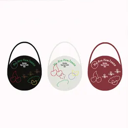 Shopping Bags KPOP Jeans Hype Boys Ditto Rabbit Round PU Leather LargeCapacity Literary Handbag Haerin Minji Fans Gifts 230331