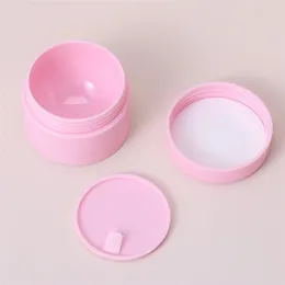 Jar cosmético vazio mini -creme de rosto plástico garrafas de amostra vazia viajam com creme de rosto Creme de recipiente cosmético Jar de maquiagem de plástico