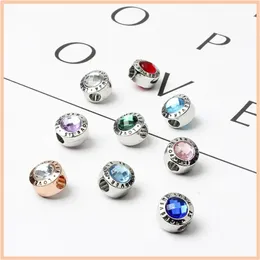 925 Pandora Jewelry Beads를위한 스털링 실버 매력 새로운 오리지널 합금 구슬 빛나는 사랑 눈부신 마음