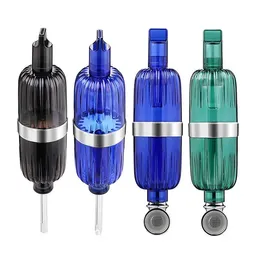 Latest PC Nectar Collector Hookahs Cross Border Hand Held Water Pipes With Glass Tips Dab Straw Oil Rigs Dry Herb Wax Burning Set Gift Box Packing Water Pipe Bong