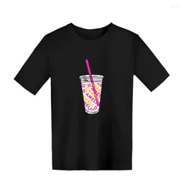 Koszulki damskie Charli d'Amelio Kid-shirt krótki rękaw Summer Girl Style Style Street Fashion Cup Casual Top 2023