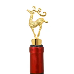 Christmas Deer Christmas Snowflake Wine Stopper Party Party Creative Zinc Loy Wine Bottle Stopper