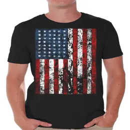 Styles American Flag Distressed T-Shirts für Männer Shirt Flag Mens T-Shirt Tops für den Unabhängigkeitstag 4. Juli Shirts für Männer Patriotic Out