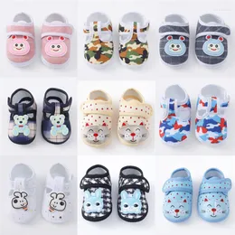 Primeiros Walkers Baby Kid Sone Sone Sapatos Sapatos Nascido Meninos Meninas Foto de Cartoon Cute