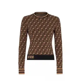 Kvinnors tröjor Designer Knitwear Autumn and Winter Casual Long Sleeved Clothing2023s Letter Printing Fashionable Tröja Outdoor Warm Fashion Clothing