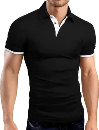 Män är korta långa ärmskjortor Casual Slim Fit Solid Soft Cotton Pocket Shirt