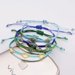Strand Boho verão Multi Color Miyuki Bracelet Handmade Glass Women Women Tito Jóias