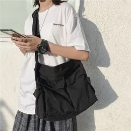 Borse da sera 2023 Pouch Crossbody Bag Girl Handbag Canvas Teenager Shoulder Messenger Ladies Casual Teen Purse