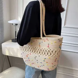 Nxy Summer Lady Beach Straw Handbags Purses Weave Tote designer clutch Bag Female Bohemian Shoulder Bags for Women Travel Shopping 230424