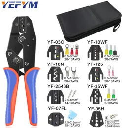 Tang Crimping Tools Pliers YF04B Wide choice of jaws for 2.8 4.8 6.3 VH3.96/Tube/Insulation/Coaxial Cable Terminals Electrical Tool