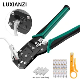 Tang luxianzi rj45 ferramenta de friso rede crimper profissional stripper cortador ferramenta friso alicate braçadeira para 6p 8p rj11/rj12 rj45