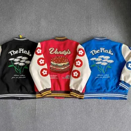 Jackets masculinos Moda Vandythypink Varsity Jackets Baseball Roupas de rua High Street Pu Leather Bomber Coats Top J230502
