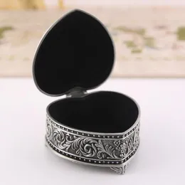 Förvaringslådor europeisk stil avancerad smyckeslåda ljus lyxiga smycken brosch ring örhänge smink