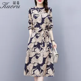 Dress Spring Autumn Long Sleeve Midi Dress Women Vintage Vestiti Donna Eleganti Casual Loose Vetement Femme 2021 Vestidos De Fiesta