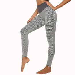 Completi da yoga Pantalone da donna Stampa Pantaloni sportivi attillati Fianchi da donna Vita alta Filo Grenadine Leggings da esterno Fitness Abbigliamento femminile